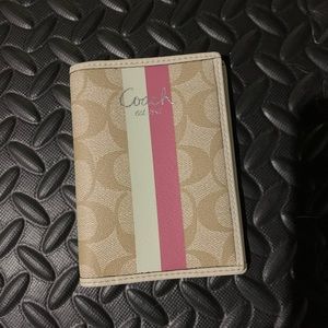 Coach passport holder